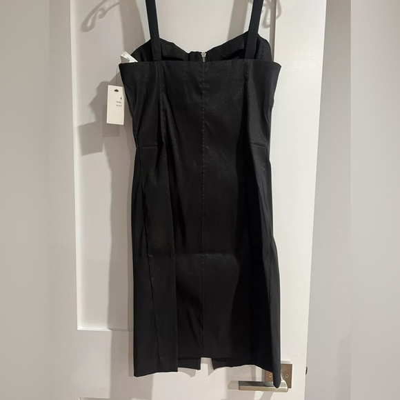 110 WEST Sexy Rose Zip Dress Black Size 4 NWT - Picture 2 of 6
